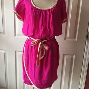 Amanda Uprichard Pink Silk Dress
